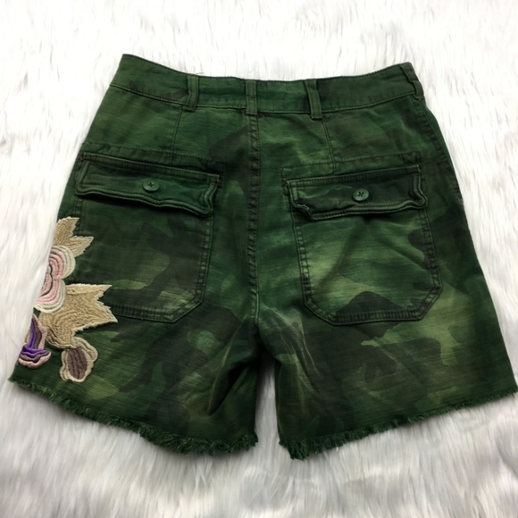 Free People Scout Camo Embroidered Shorts - Picture 8 of 8